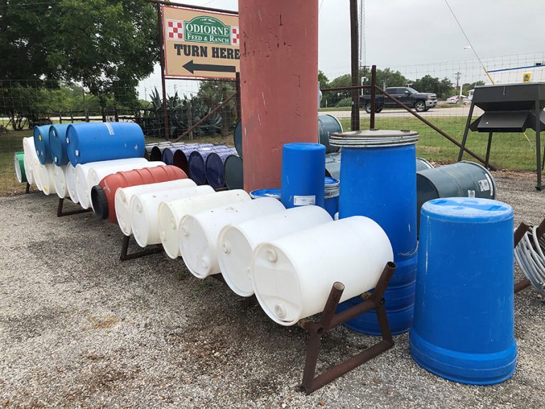 Poly & Steel Barrels Odiorne Feed & Ranch Supply